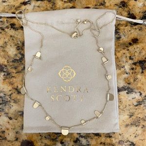 New Kendra Scott Adjustable Olive Necklace gold